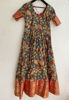 Picture of Tussar silk Kalamkari long frock