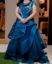 Picture of Peacock Blue Designer Long Frock