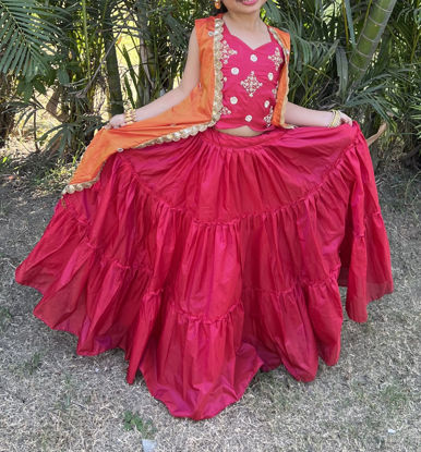 Picture of Girls 3 piece lehenga set For 6Y