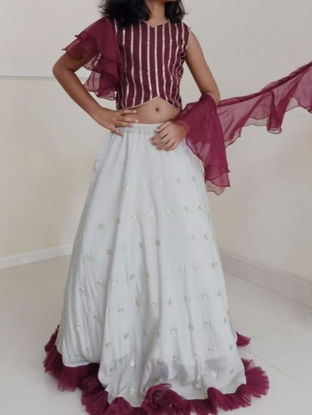 Picture of Indo western skirt blouse For 8-10Y