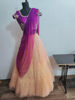 Picture of Peach Colour Bridal Lehenga with maggam work Blouse