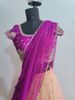 Picture of Peach Colour Bridal Lehenga with maggam work Blouse