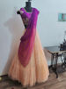 Picture of Peach Colour Bridal Lehenga with maggam work Blouse