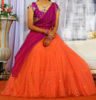 Picture of Peach Colour Bridal Lehenga with maggam work Blouse