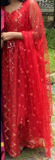 Picture of Red Anarkali/gown