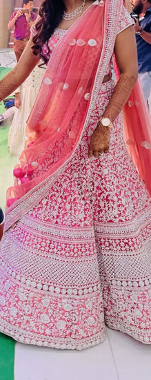 Picture of Elegant pastel coloured Wedding Lehenga