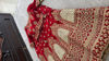 Picture of Red Velvet Bridal Lehenga