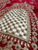 Picture of Red Velvet Bridal Lehenga