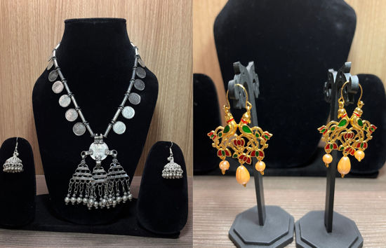 Picture of Oxidised Necklace set & Earrings combo