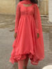 Picture of Peach high-low anarkali