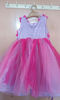 Picture of Pink and lilac Flower applique flared dress For 2-3Y