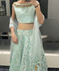 Picture of Sea green color lehenga