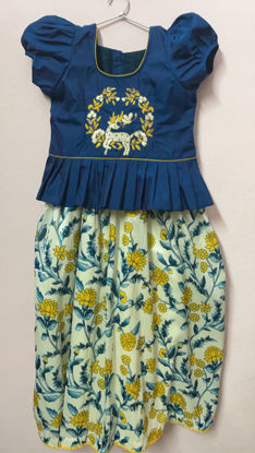 Picture of Georgette lehenga with embroidery blouse For 1Y