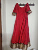 Picture of Red pattu Anarkali Long frock