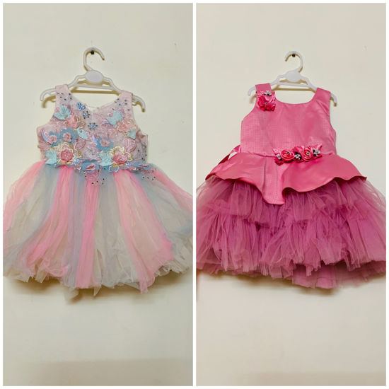 Picture of Baby party wear combo dresses 12-18M