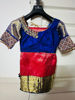 Picture of Navy blue Pattu saree with heavy maggam work