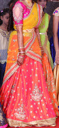 Picture of Raw silk Bridal lehanga