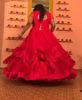 Picture of Beautiful Red long frock for photoshoots