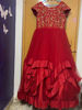 Picture of Beautiful Red long frock for photoshoots