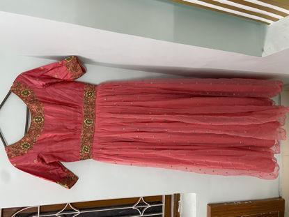 Picture of Peachish pink long gown