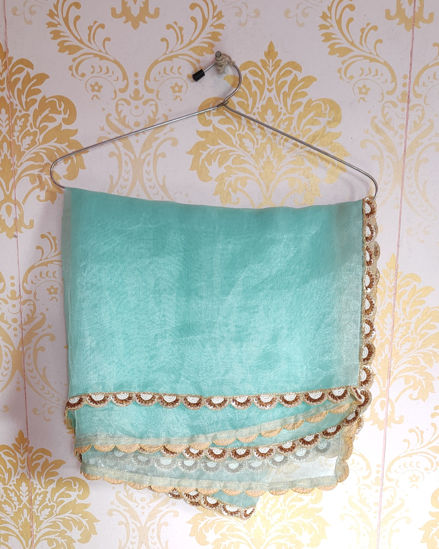 Organza Cutwork Border Dupatta | Partywear Dupatta
