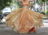 Picture of Organza crop top & Lehenga in Organza, perfect as partywear