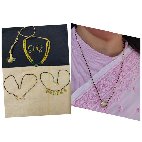Punarvi - India Authentic|PreLoved|Sustainable Combo of 4 neck sets