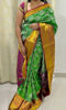 Picture of Green silk saree with maggam work design