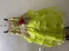 Picture of Beautiful parrot green organza Frock For 4-5Y