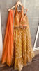 Picture of Organza crop top & Lehenga in Organza, perfect as partywear