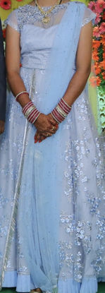 Picture of Bridal crop top and lehanga