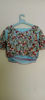 Picture of Pretty Sea Blue Colour Saree with work Blouse