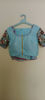 Picture of Pretty Sea Blue Colour Saree with work Blouse