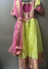 Picture of Beautiful Benarasi silk tissue long frock with Bahubali hands and duppata