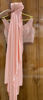Picture of Light pink Indo western designer pre-pleated saree