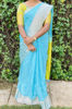 Picture of Light weight pattu saree with maggam work blouse