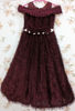 Picture of Burgandy long frock For 4-6Y