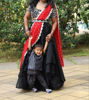 Picture of Black Lehenga & Blouse with maggam work and Dupatta