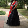 Picture of Black Lehenga & Blouse with maggam work and Dupatta