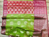 Picture of Banarasi soft organza saree with plain Blouse