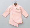 Picture of Little Muffet Horse Motif Jodhpuri Jacket And Dhoti For 3-6M