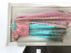 Picture of Sky blue lehanga with peach pink blouse and Duppata with belt