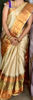 Picture of White pattu saree with gold border