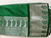 Picture of Elegant bottle green saree and blouse