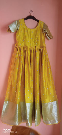 Picture of Yellow Colour Long Length Frock