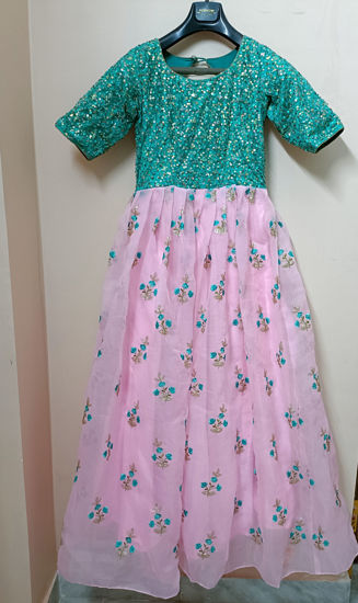 Picture of Sea Green Long frock