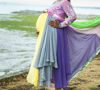 Picture of Long dress for maternity photo shoot