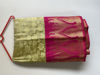 Picture of Lime yellow Kanchi pattu saree from mugdha