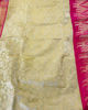 Picture of Lime yellow Kanchi pattu saree from mugdha