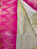 Picture of Lime yellow Kanchi pattu saree from mugdha
